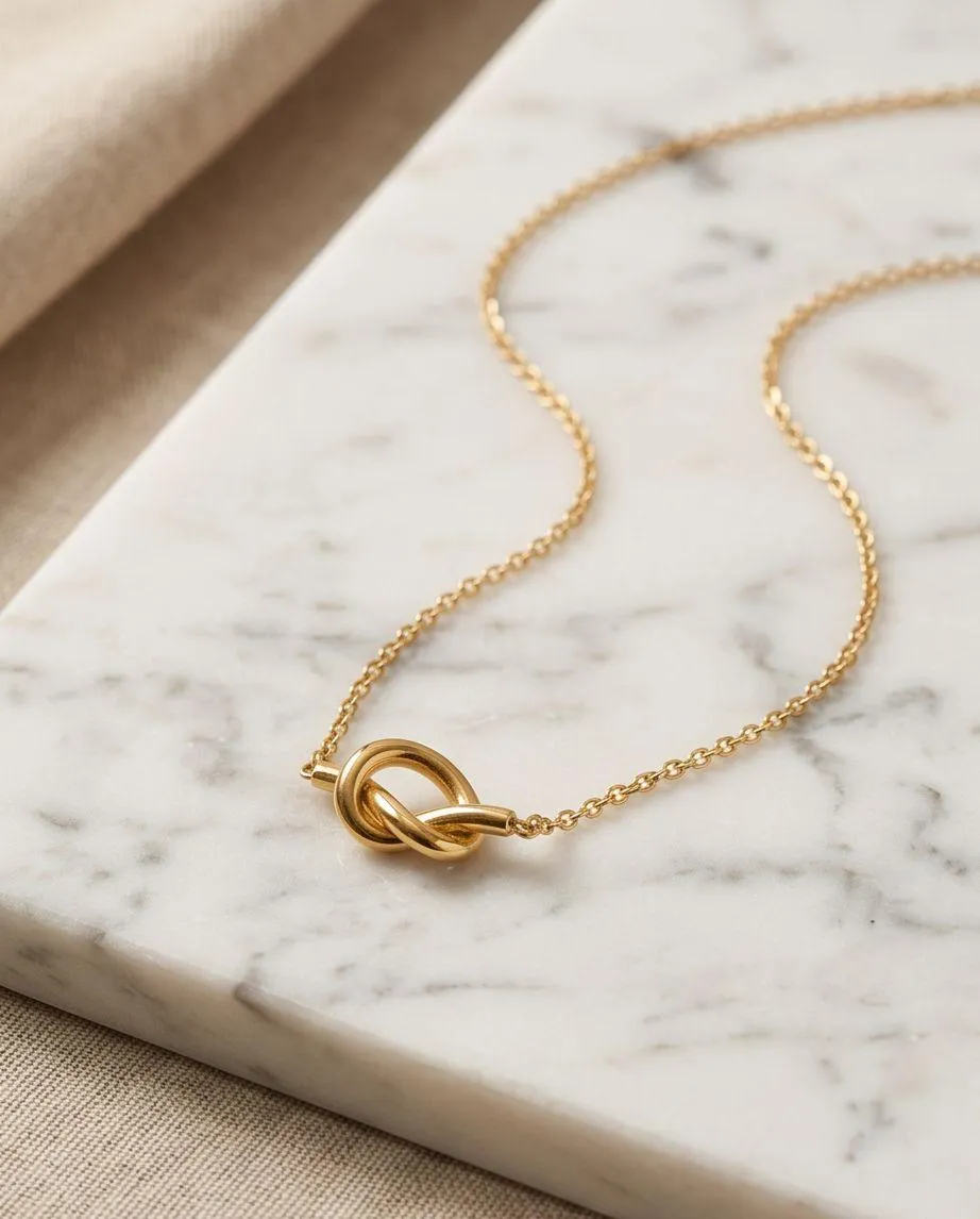Eternal Knot Pendant Necklace - Image 2
